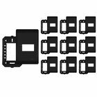 10 Placa Com Suporte Fame Habitat Black 4x2 Para Módulo Horiz