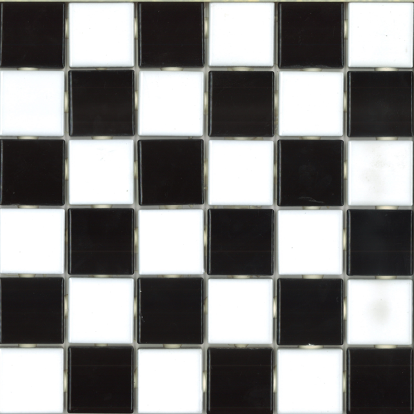 10 Placas de Pastilha de Porcelana PL1160 Moscelânia Xadrez 5