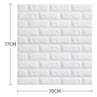 10 Placas Painel 70x77cm 3d De Parede Espuma Tijolo Auto Ades