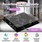 10 Placas Revestimento Porcelanato Mármore Preto Laminado 25x