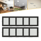 10 Plafon Painel Embutir De Led Quadrado 18w 6000k Recuado Bi