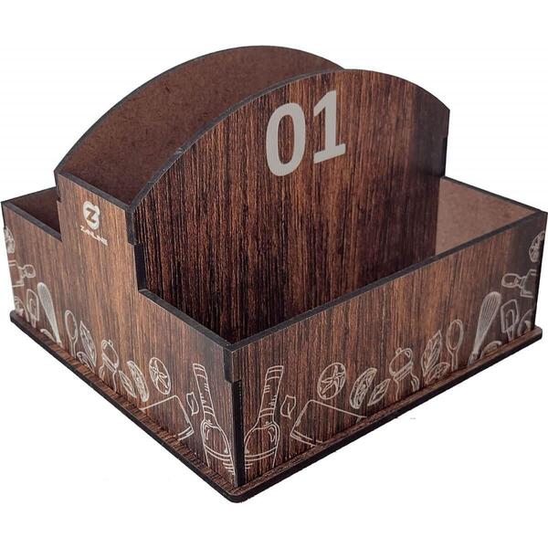 10 Porta Guardanapos Sachê De Mesa Mdf Restaurante 1 Ao 10 Za