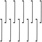 10 Puxadores Alça Para Móveis 358mm Preto Fosco Zamac Balcão