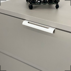 10 Puxadores De Gaveta Slim Alumínio Thin C/ Parafusos 125mm