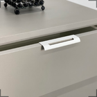 10 Puxadores De Gaveta Slim Alumínio Thin C/ Parafusos 125mm