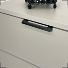 10 Puxadores De Gaveta Slim Alumínio Thin C/ Parafusos 125mm