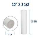 10 Refis Polipropileno Ranhurado 2,5 X 25 1 5 10 20 50 Micra