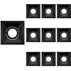 10 Spot De Embutir Recuado Stella Square Mr16 Gu10 Quadrado B