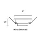 10 Spot De Led Blumenau Slim Quadrado 6w Bivolt 3000k Luz Ama