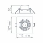 10 Spot De Led Embutir Stella Easy Par 20 Quadrado 7w Bivolt
