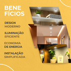 10 Spot Embutir De Led Downlight 5w 3000k Redondo Recuado