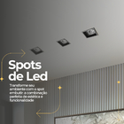 10 Spot Embutir De Led Recuado Quadrado Nordecor Ar111 Gu10 P