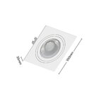 10 Spots De Embutir Plano Save Energy Mr16 Gu10 Bivolt Branco