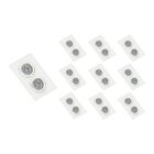 10 Spots De Embutir Plano Save Energy Para 2 Lâmpadas Mr16 Gu