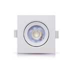 10 Spots Led Embutir Quadrado 5w CTB Modelo D Branco Quente*