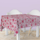 10 Toalha Mesa Tnt Festa Estampado Princesa Rosa 70x70