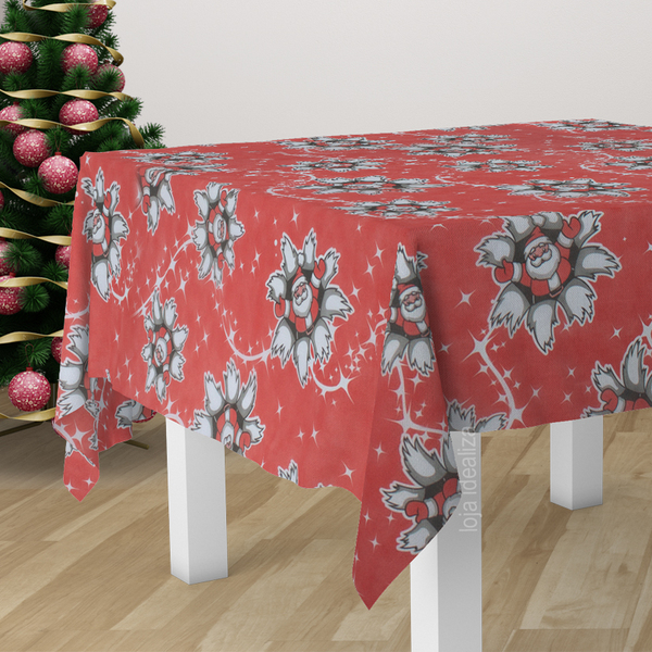 10 Toalha Mesa Tnt Festa Feliz Natal Papai Noel 70x70