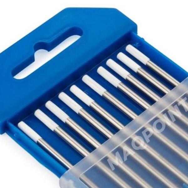 10 Un Eletrodo De Tungstênio 0,8% De Zircônio Ponta Branca 3,