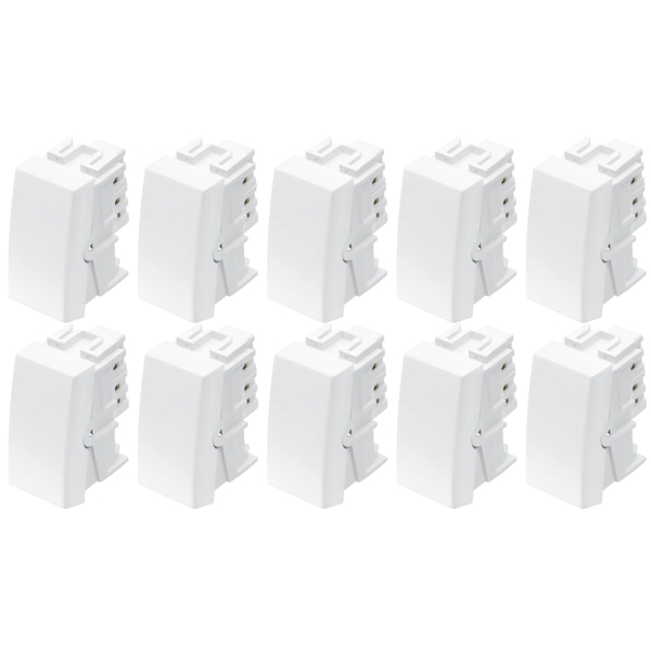 10 Un Módulo Interruptor Simples 10a/250v Fame Elegance 250v