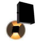 10x Arandela Slim 2 Focos Preta Parede Muro Interna Externa S