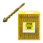 10x Broca De Torção Triangular 8mm - Estojo Profissional