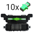 10x Caixa De Emenda Ceo Cabo Drop Acoplador Ou Tubette 10x Ca