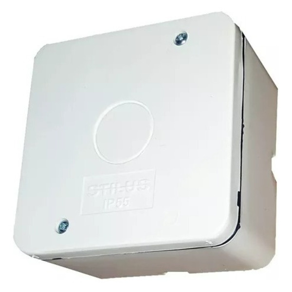 10x Caixas Proteção Organizadoras Cftv De Sobrepor Branco