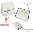 10x Caixas Proteção Organizadoras Cftv De Sobrepor Branco