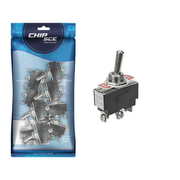 10x Chave Alavanca 3 Polos On/off/on Kn3 B 103 - 15 Ampères