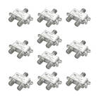 10x Chave Divisor De Antena 2 Saídas 5-900mhz Tv Digital - Pix