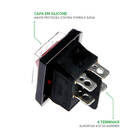 10x Chave Liga/desliga 4 Pólos Gangorra 16a-250v / 20a-125v