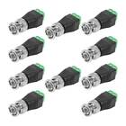 10x Conector Bnc Macho Borne Parafuso P/ Câmera De Cftv