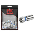 10x Conector F Compressão Rg-59 Prova D'água Alta Qualidade