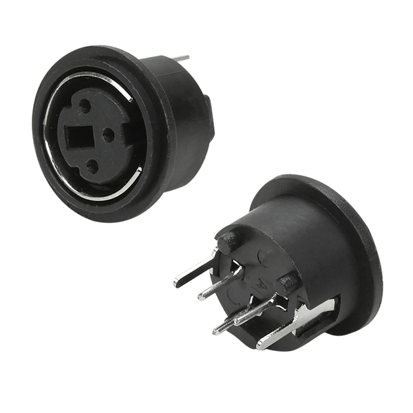 10x Conector Jack Fêmea Mini Din 3 Vias Pci - Alta Qualidade