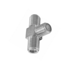 10x Emenda T Cabo Coaxial Tipo F - Antena Rg59 / Rg6