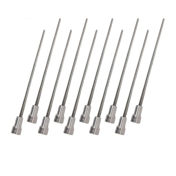 10x Espetos De Inox 60cm Coração Laurindos Churrasqueiras
