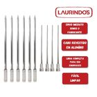 10x Espetos De Inox Com Lâmina 60cm 6-espada E 4-coração