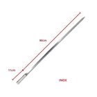 10x Espetos Espada Inox 80cm Espessura Lâmina 2mm - Forte