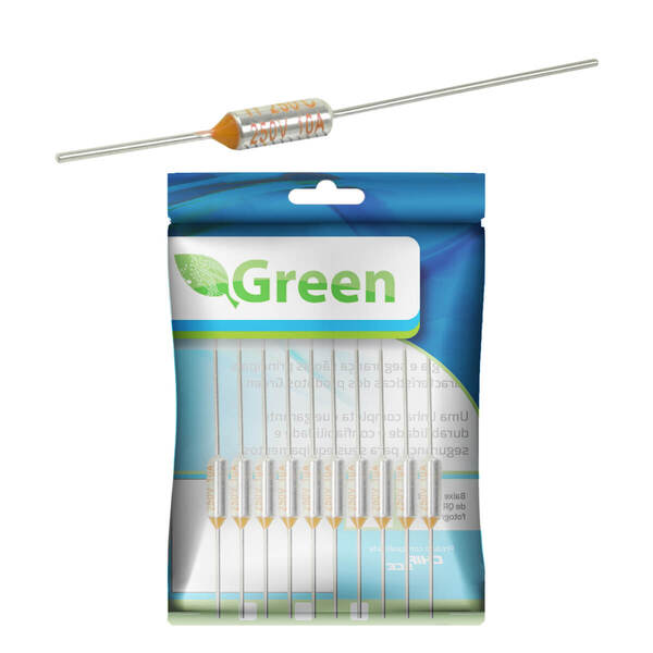 10x Fusível Térmico 250° 10a 250v 250 Graus Para Fritadeira