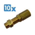 10x Injetor Cosmopolita 0,60mm Latão Fogão Industrial 6 Bocas