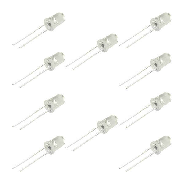 10x Led Rgb Tricolor 2 Terminais Alto Brilho 5mm Pisca Rápido