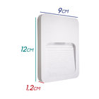 10x Luminária Balizador Fit Slim Branco Ip65 Led 2w Para Pare