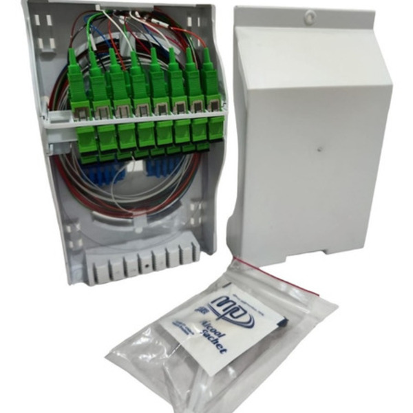 10x Mini Cto Ftta Predial Completa 1x16 Apc Cap 16fo Branco