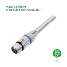 10x Plug Cannon Fêmea - Premium Profissional - Série Mola - A