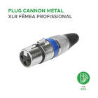 10x Plug Cannon Fêmea - Premium Profissional - Série Ring - A