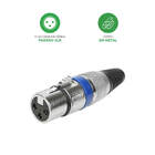 10x Plug Cannon Fêmea - Premium Profissional - Série Ring - A