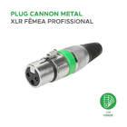 10x Plug Cannon Fêmea - Premium Profissional - Série Ring - V