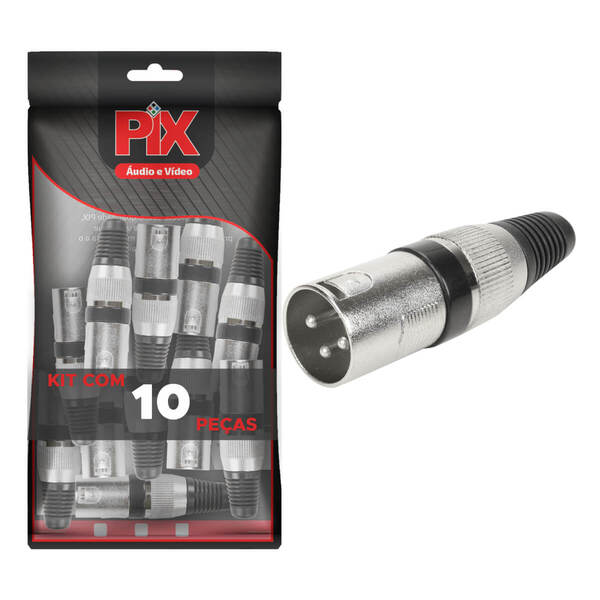 10x Plug Cannon Macho - Premium Profissional - Série Ring - P