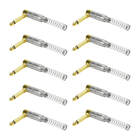 10x Plug P10 Mono Premium Profissional Série 90º Gold Pro