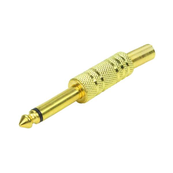 10x Plug P10 Mono Premium Profissional Série Classic Gold